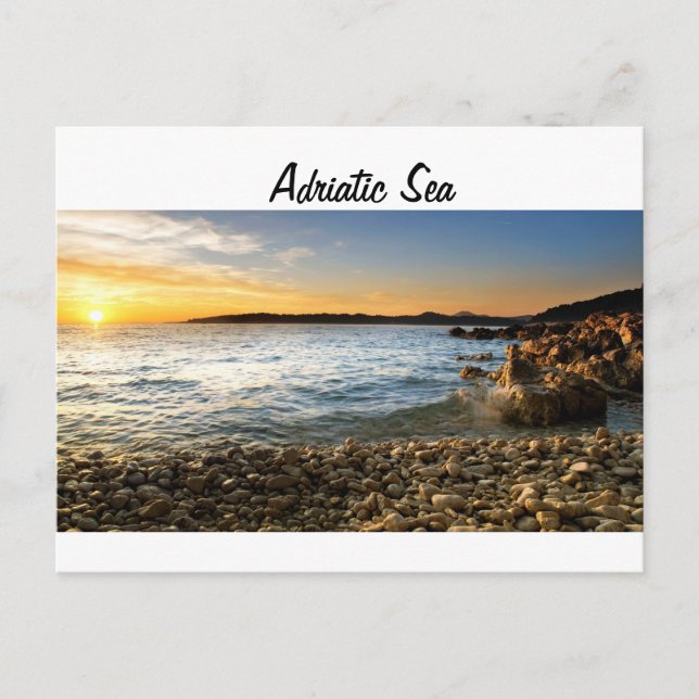 Cartão Postal Praia Adriática (Frente)
