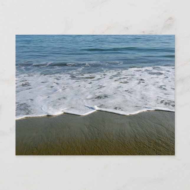Cartão Postal Praia/Areia/Ondas (Frente)