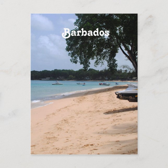 Cartão Postal Praia Barbados (Frente)