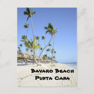 Cartão Postal Praia Bavaro na ilha de Punta Cana