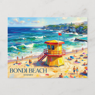 Cartão Postal Praia Bondi Austrália