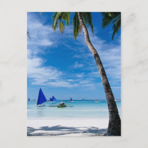 Cartão Postal Praia Branca Boracay, Filipinas