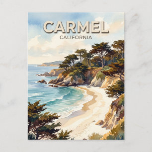 Cartão Postal Praia Carmel Califórnia