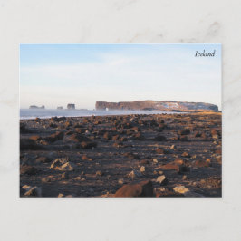 Cartão Postal Praia da Areia Negra da Islândia