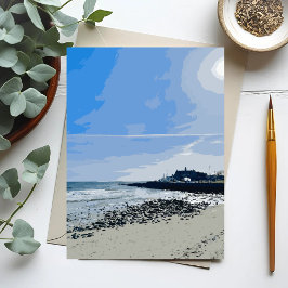Cartão Postal Praia da Cidade de Narragansett Rhode Island Pintu