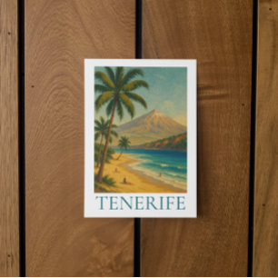 Cartão Postal Praia da Ilha Canária Vintage Tenerife Viagem
