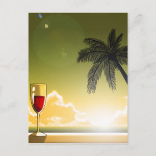Cartão Postal Praia da Noite