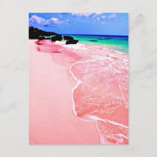 Cartão Postal Praia das Bermudas Rosa