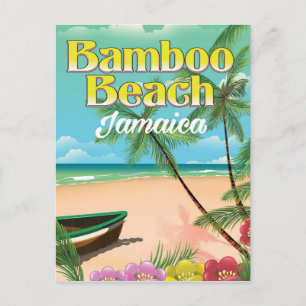 Cartão Postal Praia de Bambu Jamaica