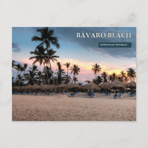 Cartão Postal Praia de Bávaro ao Pôr do Sol