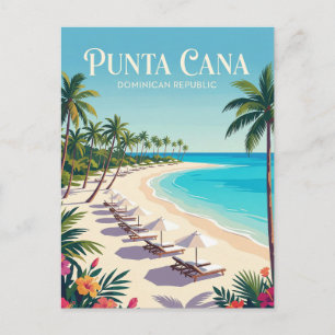 Cartão Postal Praia de Bavaro República Dominicana