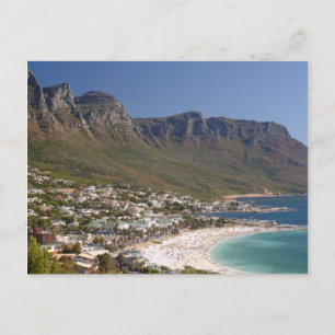 Cartão Postal Praia de Camps Bay e Twelve Apostles