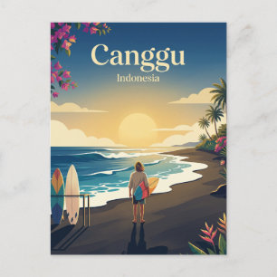 Cartão Postal Praia de Canggu Indonésia