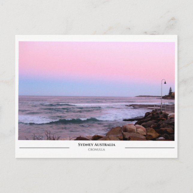 Cartão Postal Praia de Cronulla Sydney (Frente)