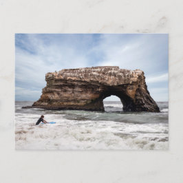 Cartão Postal Praia de estado natural das pontes de Santa Cruz