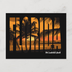 Cartão Postal praia de Fort Lauderdale