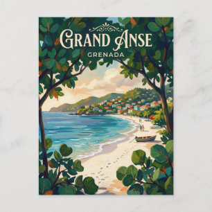 Cartão Postal Praia de Grand Anse Grenada