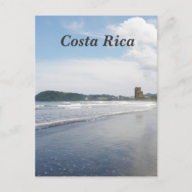 Cartão Postal Praia de Jaco na Costa Rica (Frente)