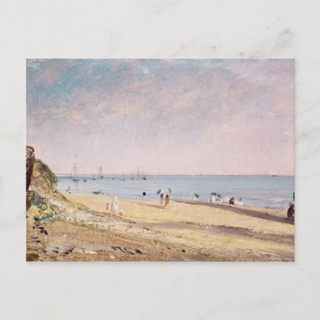 Cartão Postal Praia de John Constable | Brigghton (óleo em (Frente)