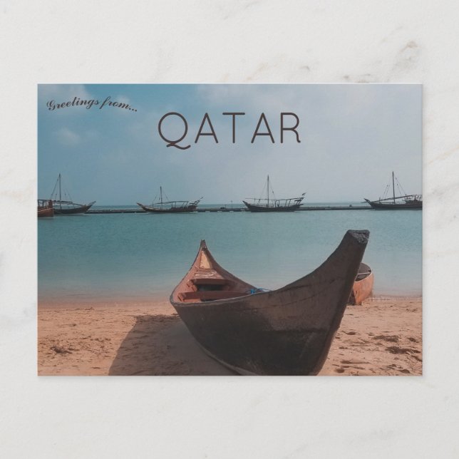 Cartão Postal Praia de Katara Doha Qatar (Frente)