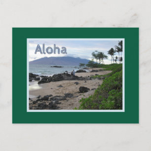 CARTÃO POSTAL PRAIA DE MAUI EM DUSK/ALOHA