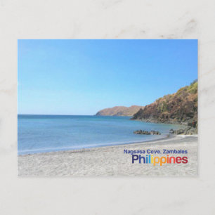 Cartão Postal Praia de Nagsasa, Zambales Filipinas Cartão-postal