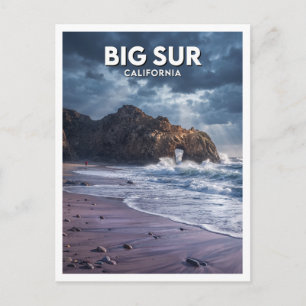 Cartão Postal Praia de Pfeiffer Big Sur Califórnia Presente