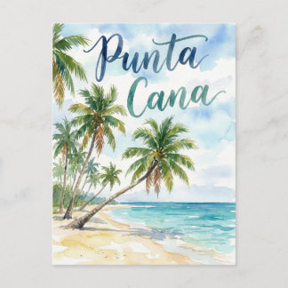 Cartão Postal Praia de Punta Cana República Dominicana