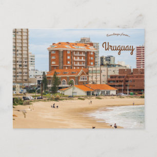Cartão Postal Praia de Punta del Este Uruguai