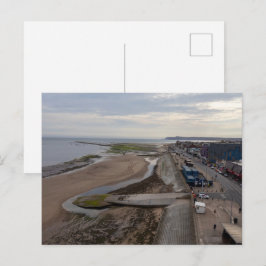 Cartão Postal Praia de Redcar a partir do Beacon