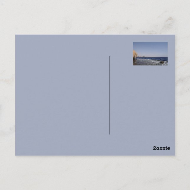 Cartão Postal Praia de Reef, Sharm el Sheikh, Egito (Verso)