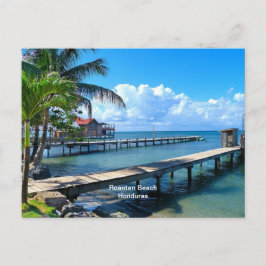 Cartão Postal Praia de Roantan, Honduras