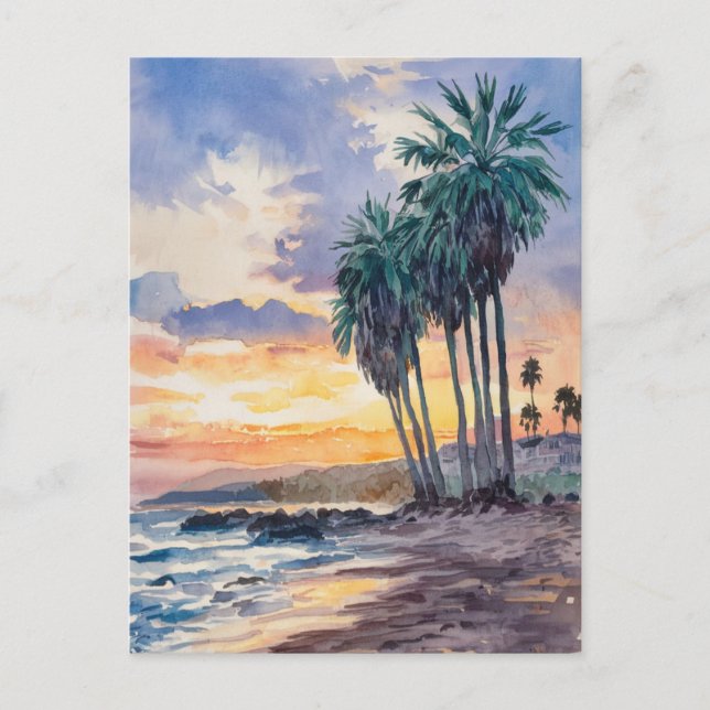 Cartão Postal Praia de San Clemente, Califórnia (Frente)
