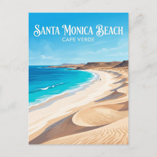 Cartão Postal Praia de Santa Mônica Cabo Verde
