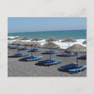 Cartão Postal Praia de Santorini, piscina