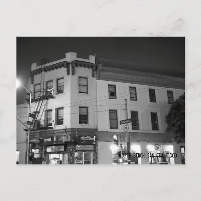 Cartão Postal praia do norte, san francisco (Frente)