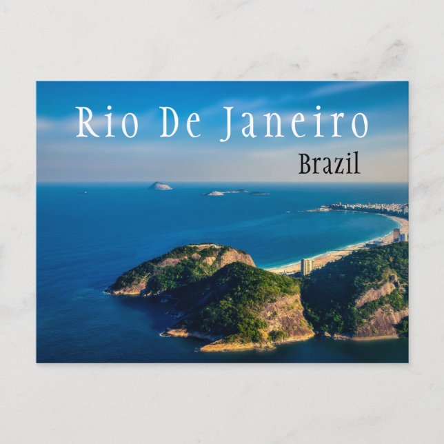 Cartão Postal Praia do Rio de Janeiro Brasil (Frente)