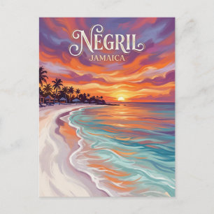 Cartão Postal Praia dos Sete Milhas Jamaica