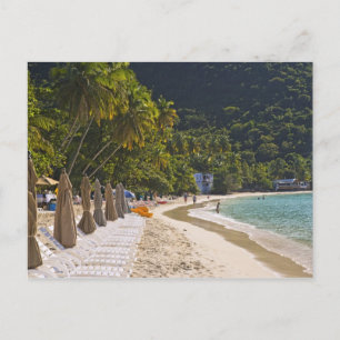 Cartão Postal Praia em Cane Garden Bay, Ilha de Tortola