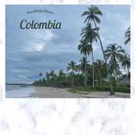 Cartão Postal Praia em La Guajira Colômbia