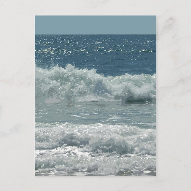 Cartão Postal Praia em Montauk (Frente)