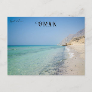 Cartão Postal Praia em Musandam Omã