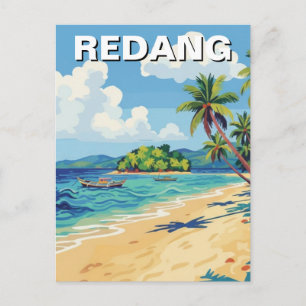 Cartão Postal Praia em Redang Malásia