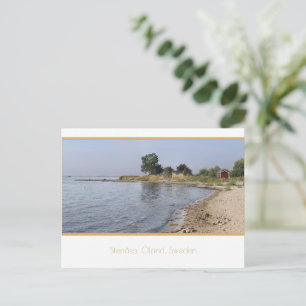 Cartão Postal Praia em Stenåsa, Öland, Suécia.