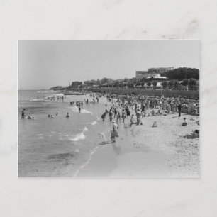 Cartão Postal Praia em Tel Aviv na década de 1930