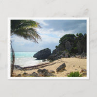 Praia em Tulum Ruins, Quintana Roo, México