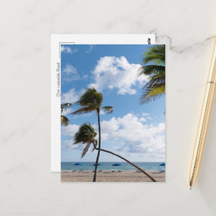 Cartão Postal Praia Ensolarada de Fort Lauderdale