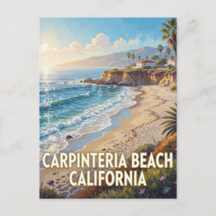 Cartão Postal Praia Estadual de Carpinteria — Califórnia