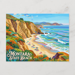 Cartão Postal Praia Estadual de Montara Califórnia