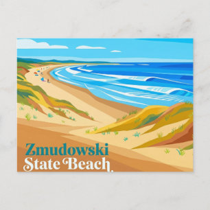 Cartão Postal Praia Estadual de Zmudowski Califórnia